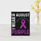 Im August tragen wir eine Lila Überdosierung Karte (Gelbe Blume)