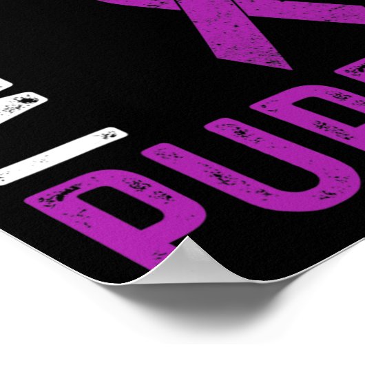 Im August tragen wir eine Lila Überdosierung Poster (Ecke)