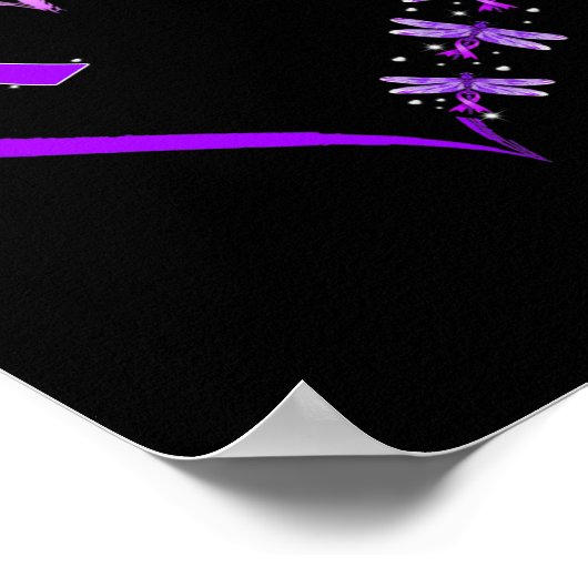 Im August tragen wir einen Lila Überdosierungsdrag Poster (Ecke)