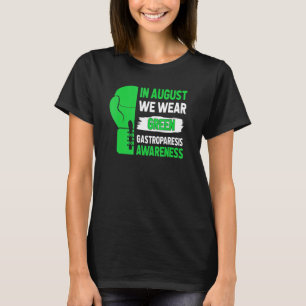 Im August tragen wir grüne Gastroparesis Awareness T-Shirt