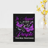 Im August tragen wir Lila Schmetterlingsüberdosis  Karte (Gelbe Blume)