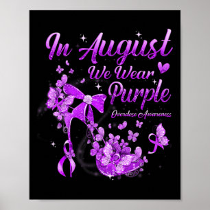 Im August tragen wir Lila Schmetterlingsüberdosis Poster