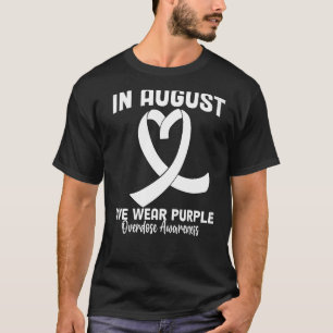 Im August tragen wir Lila Sensibilisierung für Übe T-Shirt