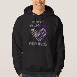 Im August tragen wir lila Überdosierungsbewusstsei Hoodie