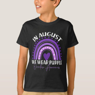 Im August tragen wir Lila Überdosierungsbewusstsei T-Shirt
