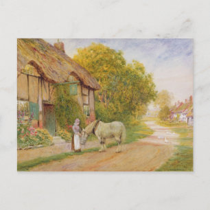 Im Außenbereich des Village Inn Postkarte