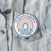 I'm autistic and anxious pin Badge Button (Beispiel)