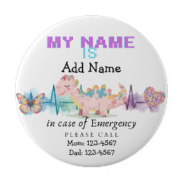 I'm autistic Emergency Autism Pin Badge Button