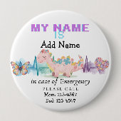 I'm autistic Emergency Autism Pin Badge Button (Vorderseite)