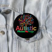 I'm autistic No Hugs pin Button badge (Beispiel)