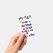 Im autistischen nicht falsch benehmen freundlichen ausweis (Handheld)