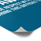 I'm Awake Respect My Privacy Funny Sleep Deprivati Poster (Ecke)