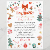 I'm Back Elf Arrival Letter Elf Return Christmas  (Vorderseite)