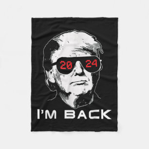 Im Back Trump 2024 Patriotic nehmen Amerika zurück Fleecedecke