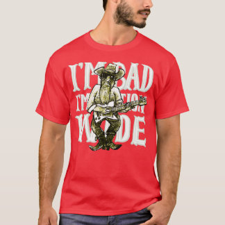 Im Bad Bearded Hairstylist Funny Men Mens Gitarre T-Shirt