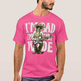 Im Bad Bearded Hairstylist Funny Men Mens Guitar T-Shirt