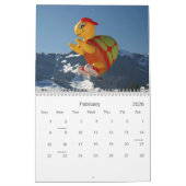 Im Ballon aufsteigen in Chateau d'Oex Kalender (Feb 2026)