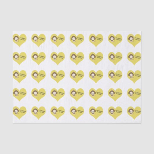 Im Bananen für dich Monkey Seidenpapier (Vorderseite)