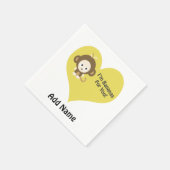 Im Bananen für dich Monkey Serviette (Ecke)