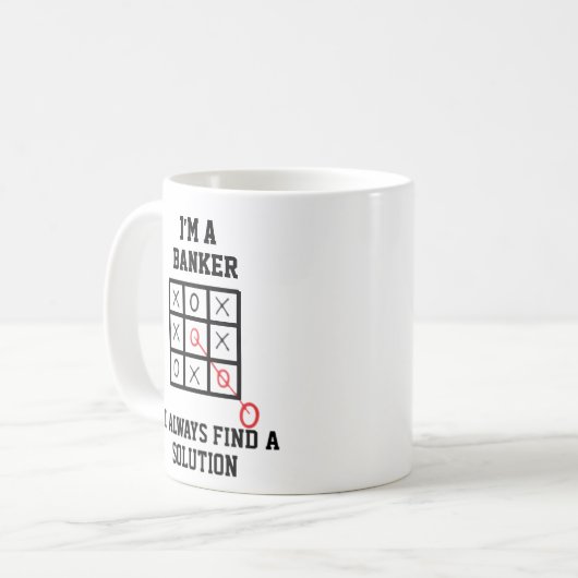 Im Banker finde ich immer eine Lösung Tasse (Vorderseite Links)