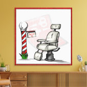 Im Barbershop-Dekor Leinwanddruck (Insitu (Wohnzimmer))