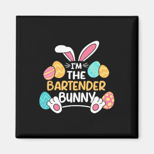 Im Barkeeper Bunny Bartending OsterMixologis Magnet