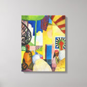 Im Basar | Auguste Macke | Leinwanddruck (Vorderseite)