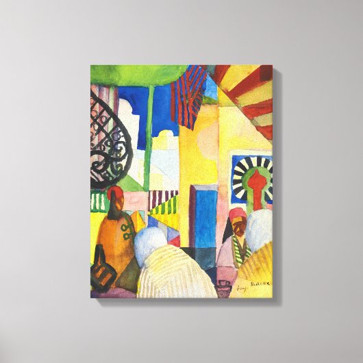 Im Basar | Auguste Macke | Leinwanddruck (Vorderseite)