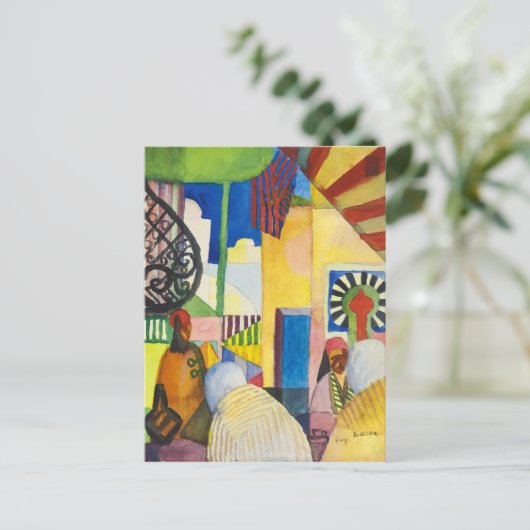 Im Basar | Auguste Macke | Postkarte (Stehend Vorderseite)