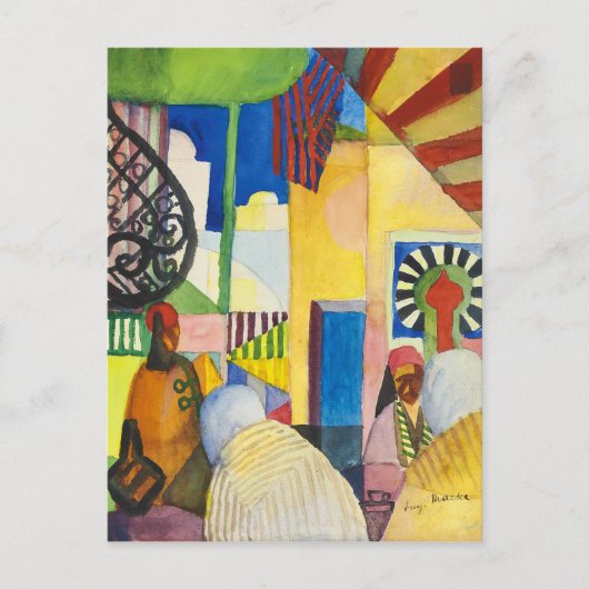 Im Basar | Auguste Macke | Postkarte (Vorderseite)