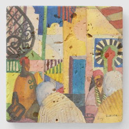 Im Basar | Auguste Macke | Steinuntersetzer