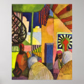 Im Basar von August Macke Poster (Vorne)
