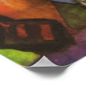 Im Basar von August Macke Poster (Ecke)