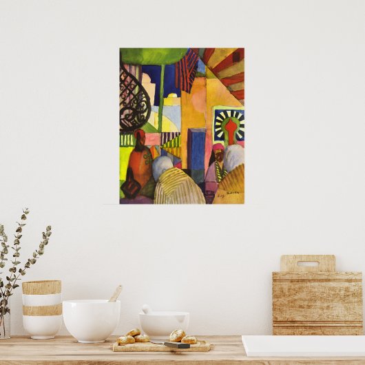 Im Basar von August Macke Poster (Küche)