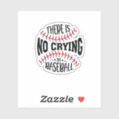 Im Baseball gibt es kein Weinen Aufkleber (Blatt)