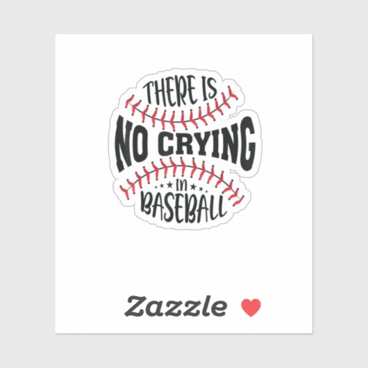 Im Baseball gibt es kein Weinen Aufkleber (Blatt)