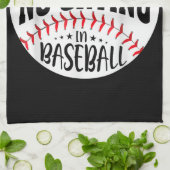 Im Baseball gibt es kein Weinen Geschirrtuch (Gefaltet)