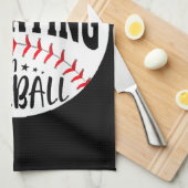 Im Baseball gibt es kein Weinen Geschirrtuch (Viertel Falte)
