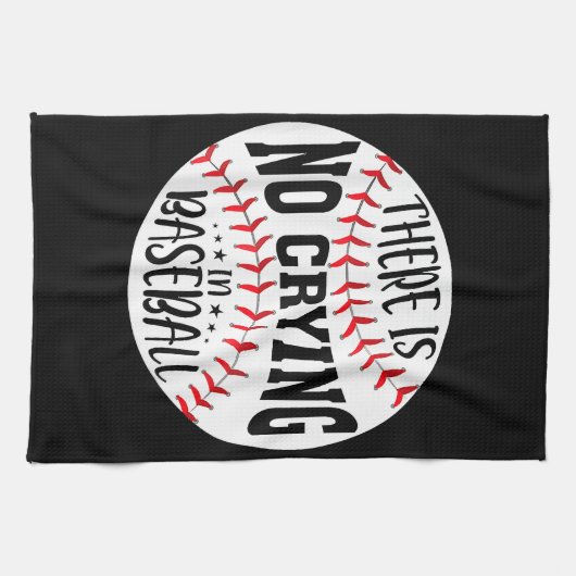 Im Baseball gibt es kein Weinen Geschirrtuch (Horizontal)