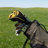 I'm Batty Orange and Yellow Swirl Golf Headcover (In SItu)