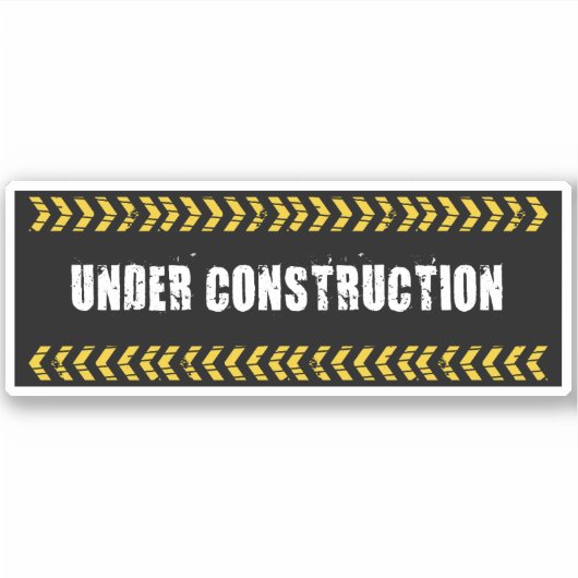 Im Bau Aufkleber (Vorderseite)