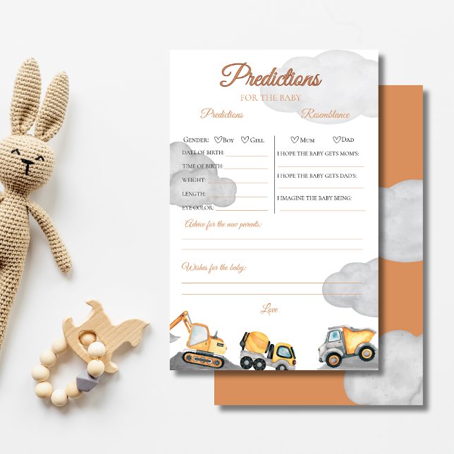 im Bau Babydusche Vorhersagen Spiel (Von Creator hochgeladen)