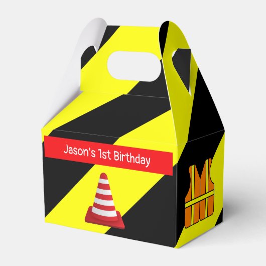 Im Bau Betonmischer Geburtstagsfeier Geschenkschachtel (Vorderseite)