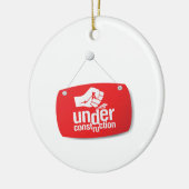 Im Bau Faust-Pfund-Zeichen Keramikornament (Links)