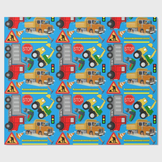 Im Bau | Geschenkpapier (Flach)