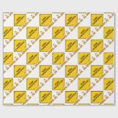 Im Bau mit Kegeln Geschenkpapier (Flach)