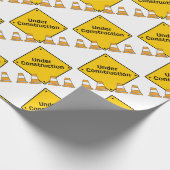 Im Bau mit Kegeln Geschenkpapier (Ecke)