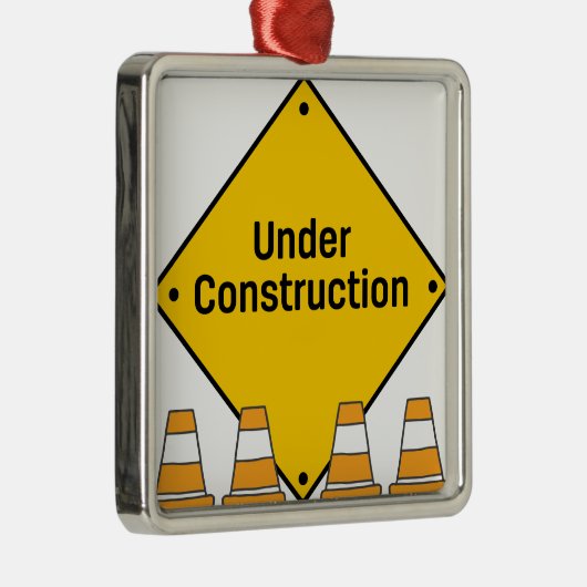 Im Bau mit Kegeln Silbernes Ornament (Rechts)