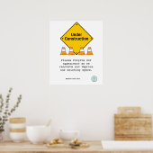 Im Bau mit konen-eigener Renovierung Poster (Küche)