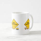 Im Bau mit Lastkraftwagen Kaffeetasse (VorderseiteRechts)